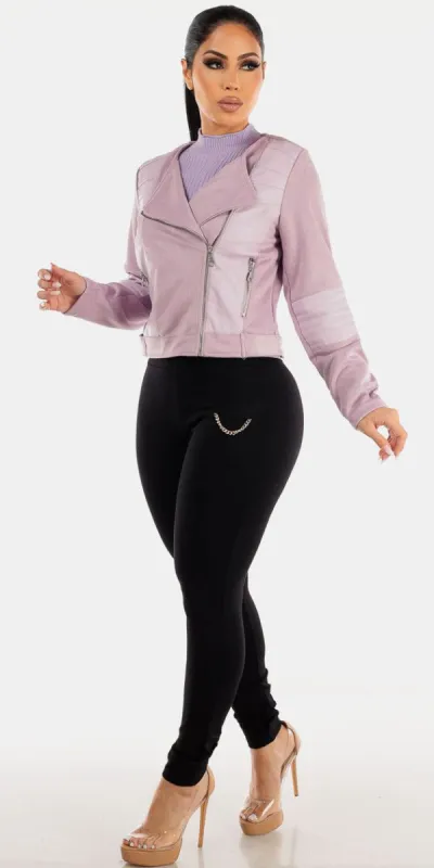 Black Skinny Lilac Jacket Trio sold by Moda