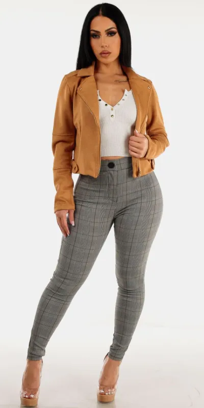 Plaid Print Skinnies Combo sold by Moda