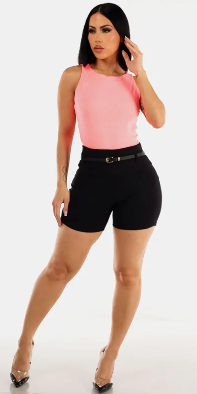 Ribbed Coral Black Butt Lift Outfit sold by Moda