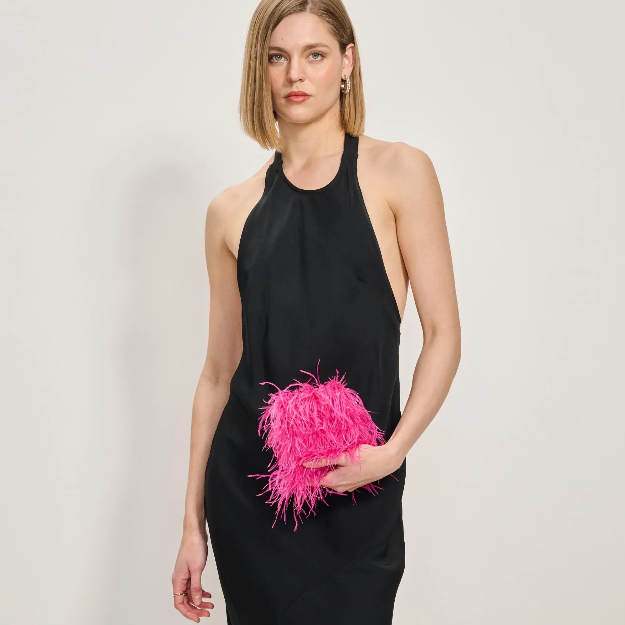 Feathered Flair Evening Bag sold by Moda Luxe product image thumbnail 2