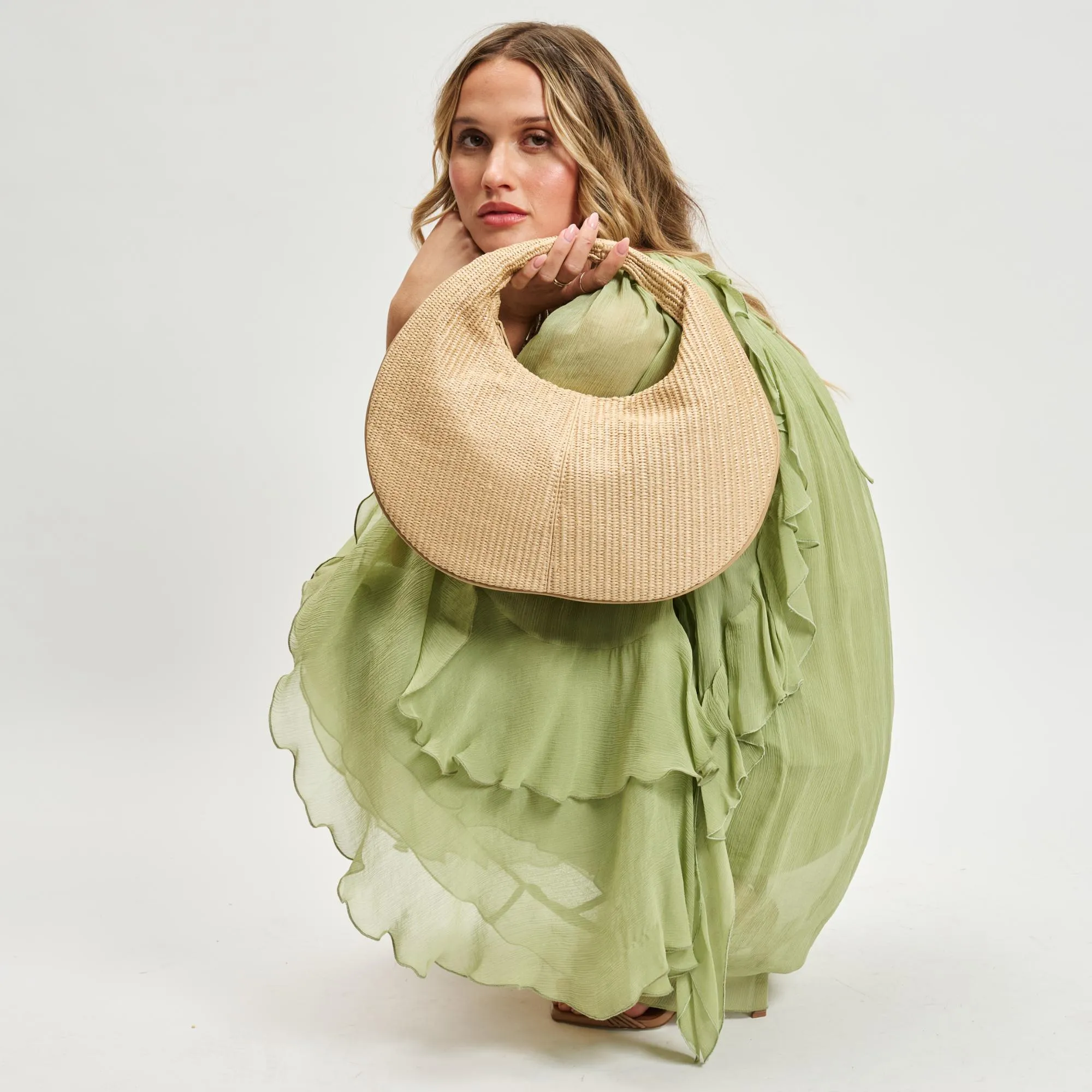 Farrah - Straw Hobo sold by Moda Luxe product image thumbnail 2