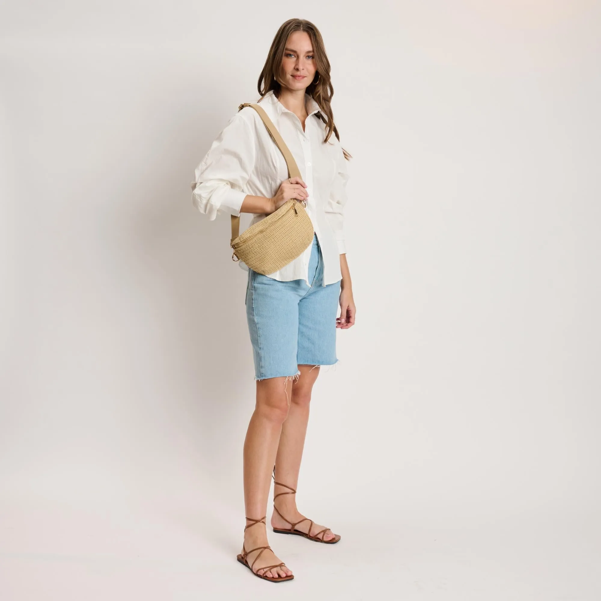 Gizelle - Large Checker Belt Bag sold by Moda Luxe product image thumbnail 3