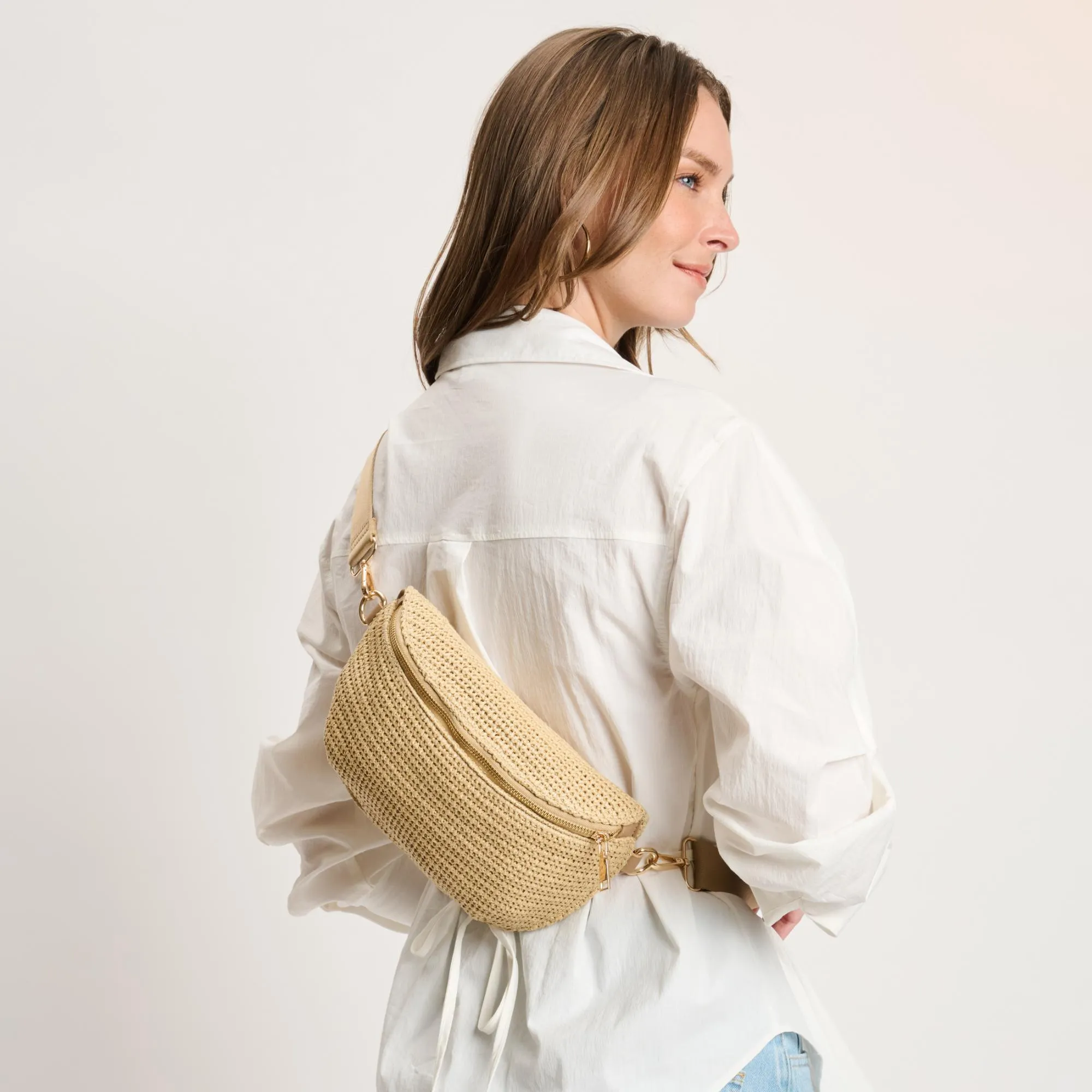 Gizelle - Large Checker Belt Bag sold by Moda Luxe product image thumbnail 4