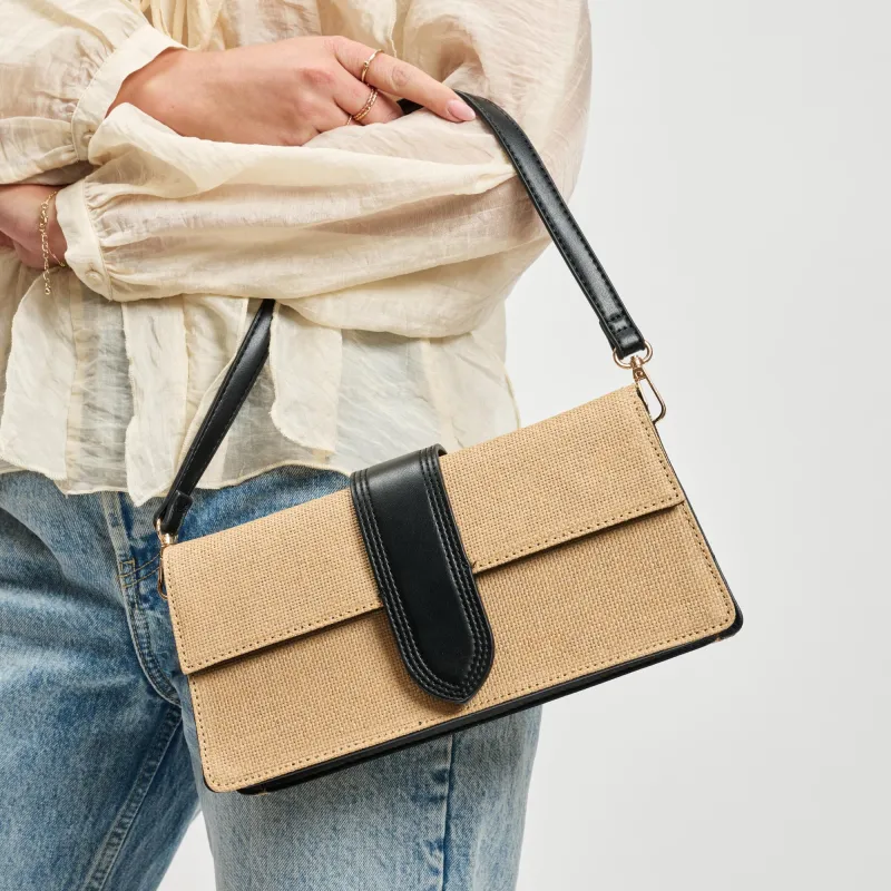 Violet - Straw Crossbody made by Moda Luxe