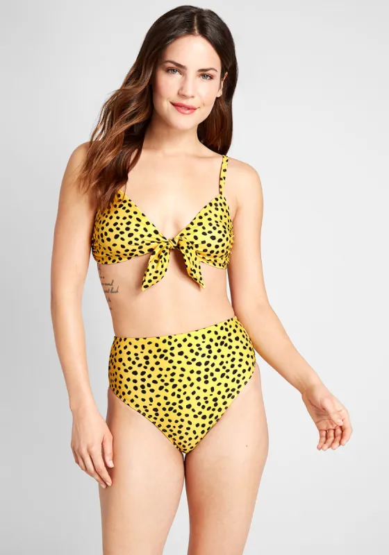 The Nikky High-Waisted Bikini Bottom sold by Modcloth