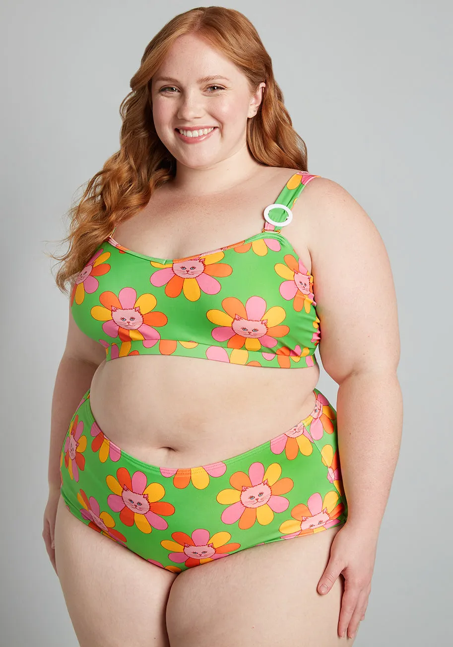 ModCloth x Marisol Muro The Sara High-Waisted Bikini Bottom sold by Modcloth