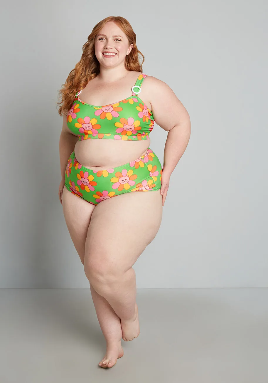 ModCloth x Marisol Muro The Sara High-Waisted Bikini Bottom sold by Modcloth product image thumbnail 3