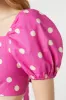 Lucy Polka Dot Crop Top sold by Modcloth