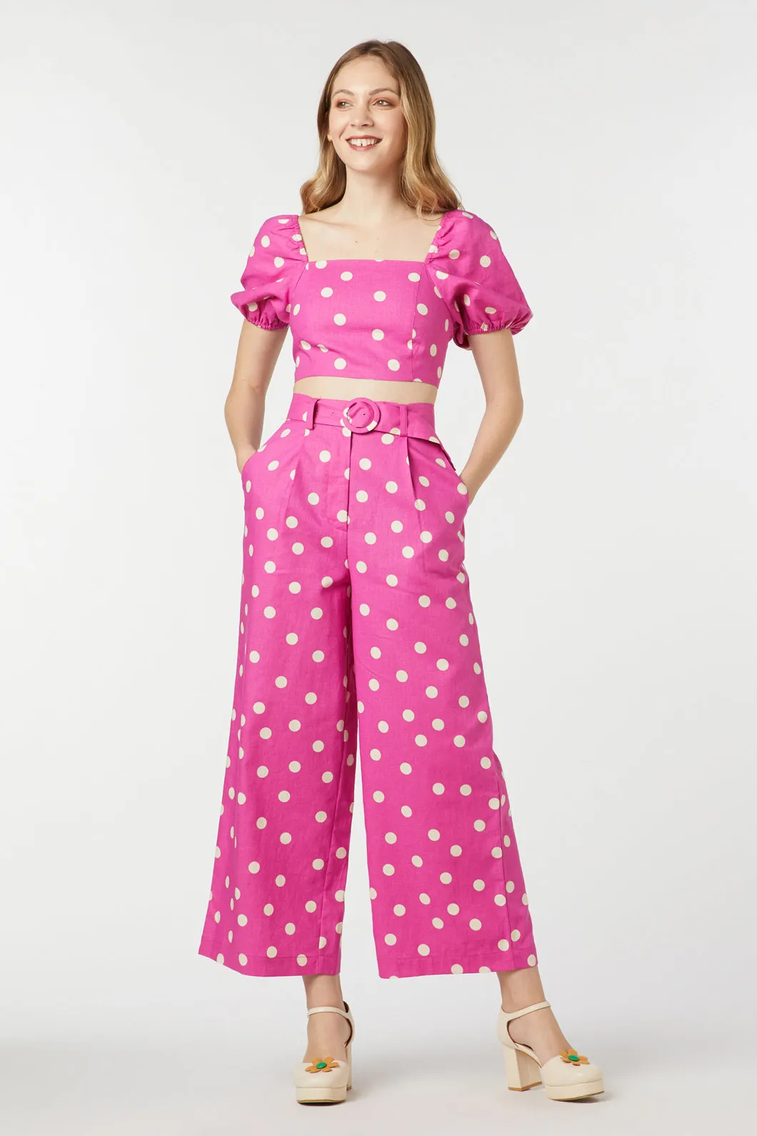 Lucy Polka Dot Crop Top sold by Modcloth product image thumbnail 3