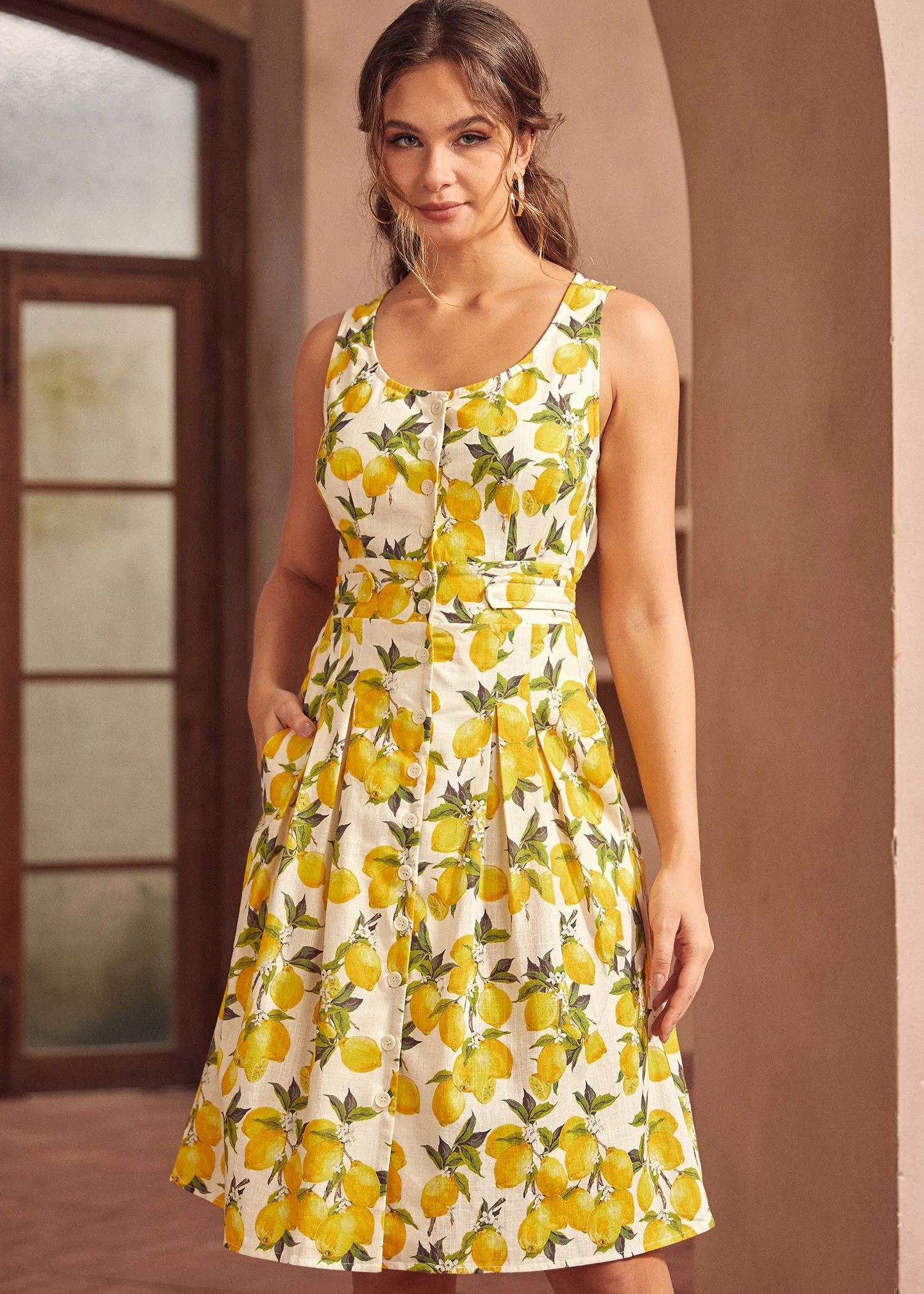 Seeking Out Sunshine Fit And Flare Dress sold by Modcloth product image thumbnail 4