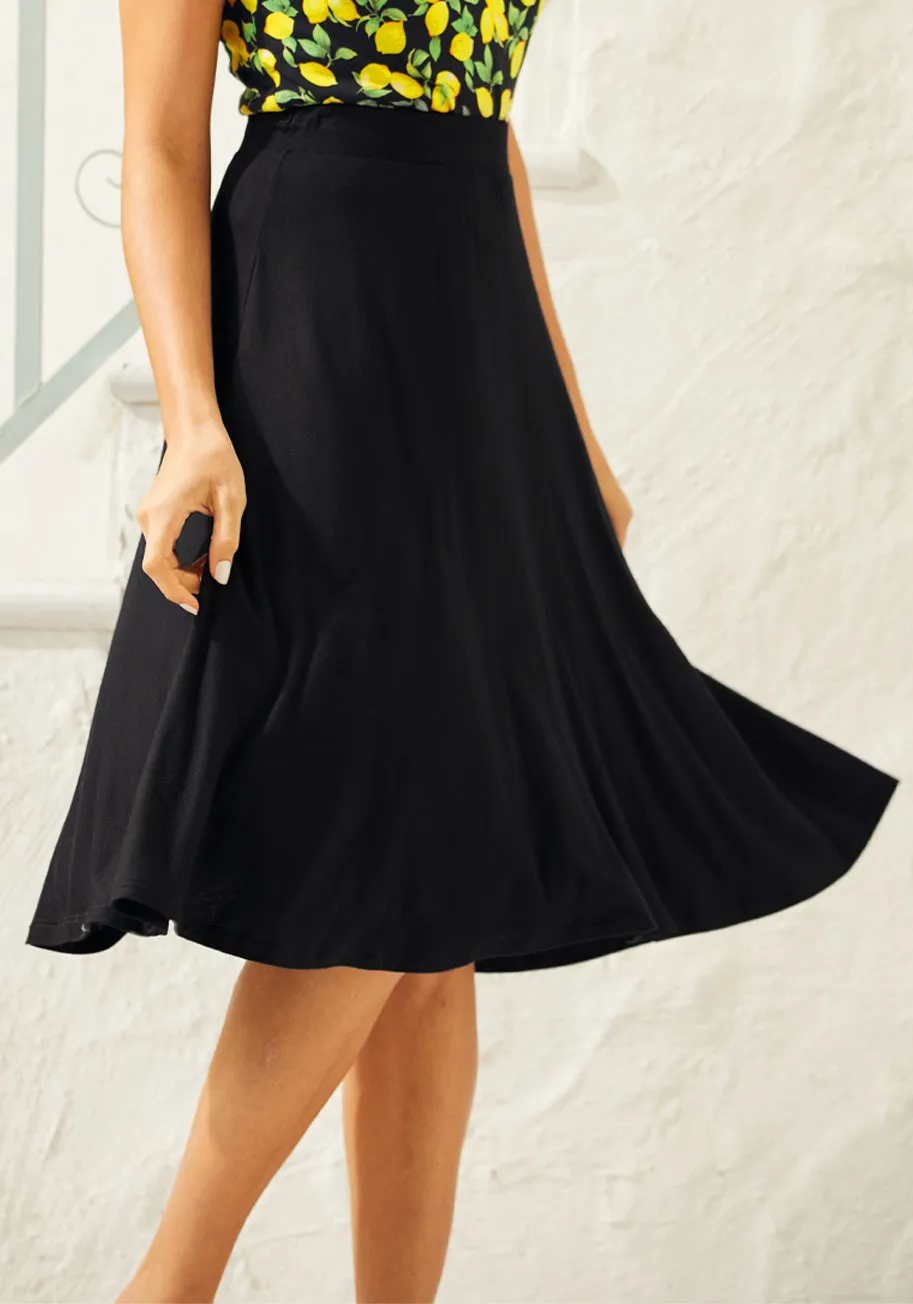 Excellence Attained Knit A-Line Skirt sold by Modcloth