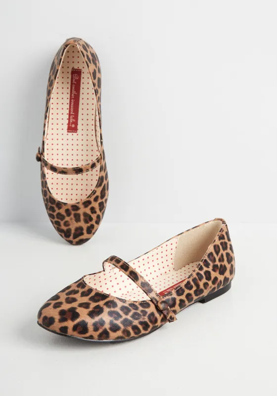 Leopard-on Me Mary Jane Flat sold by Modcloth