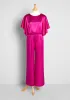 Flashy Fuchsia Flashback Jumpsuit sold by Modcloth
