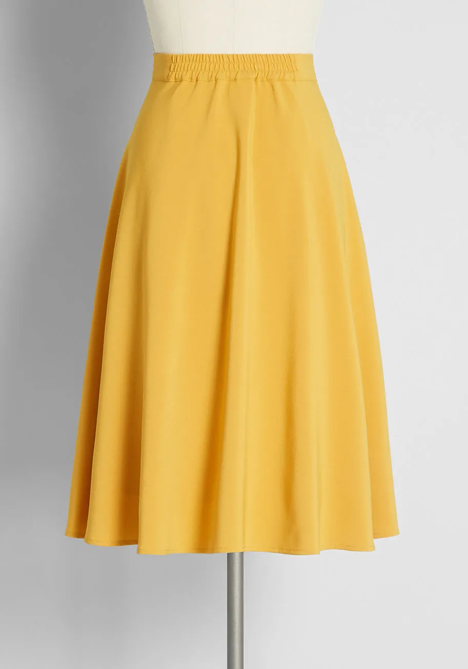 Just This Sway A-Line Skirt sold by Modcloth product image thumbnail 2