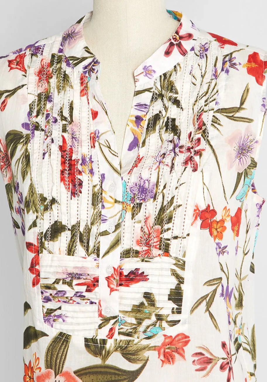 Just Breezing By Sleeveless Shirt sold by Modcloth product image thumbnail 3