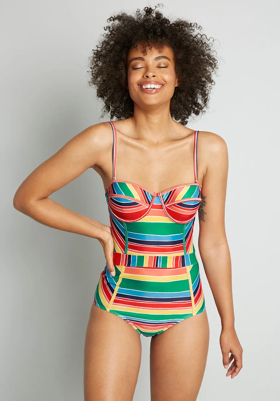 The Pippa One-Piece Swimsuit sold by Modcloth