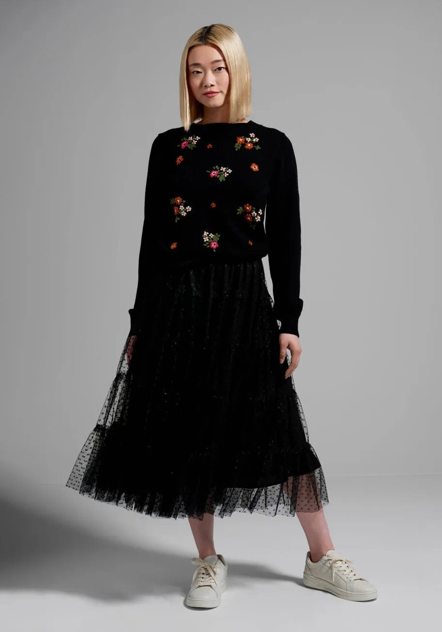 All The Sway Tulle Midi Skirt sold by Modcloth product image thumbnail 2