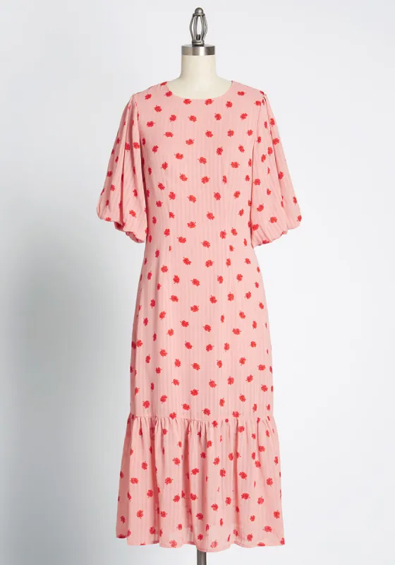 Turning a New Leaf Midi Dress sold by Modcloth