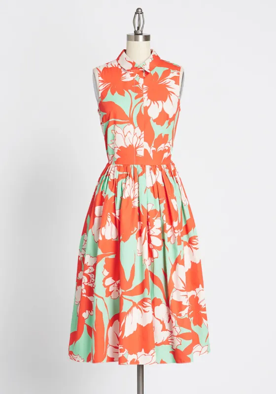Away We Go Cotton Dress sold by Modcloth