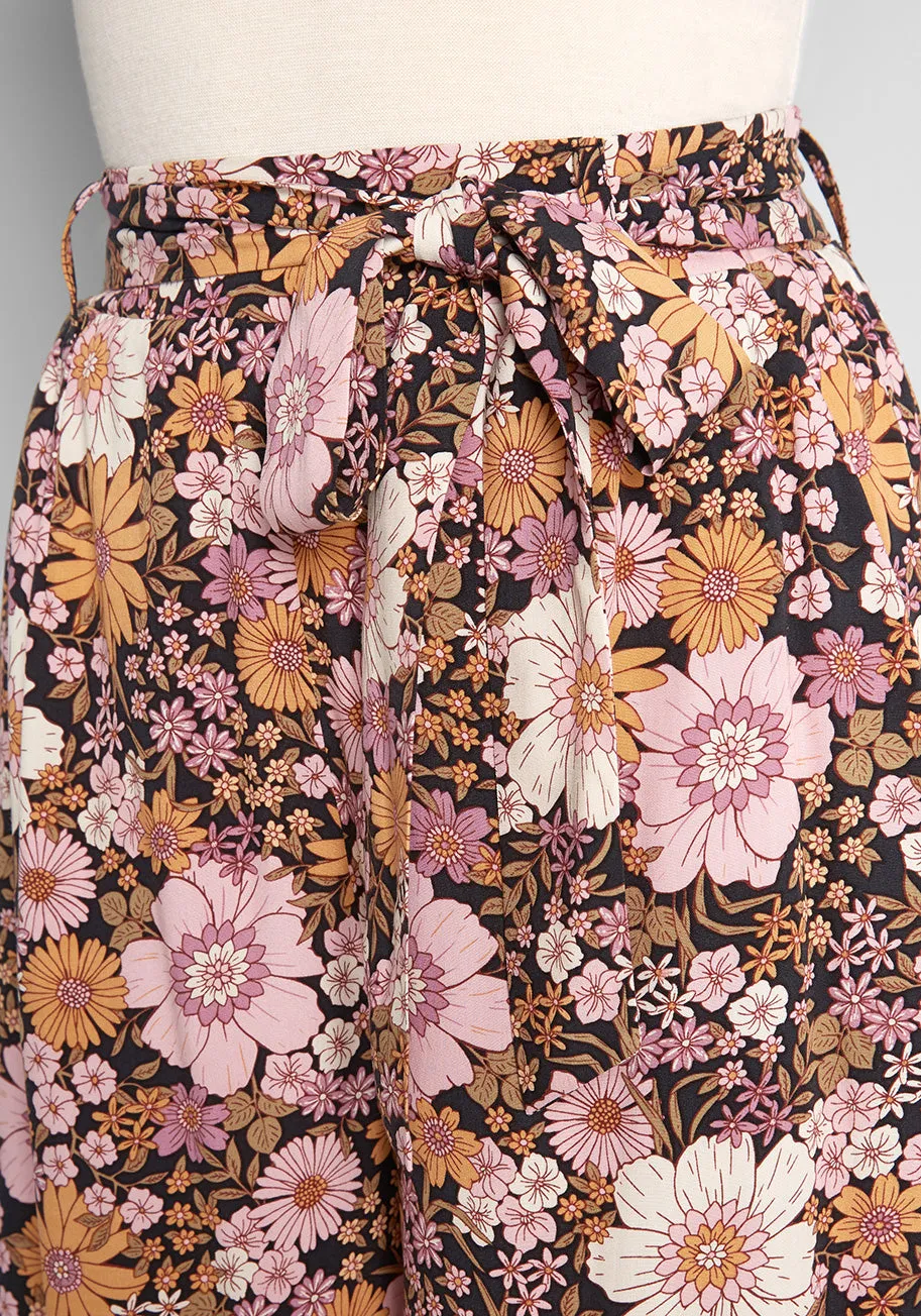 ModCloth x Princess Highway Autumn Floral Wide-Leg Pants sold by Modcloth product image thumbnail 3