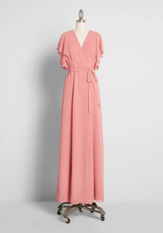 Fluttering of My Heart Maxi Wrap Dress sold by Modcloth