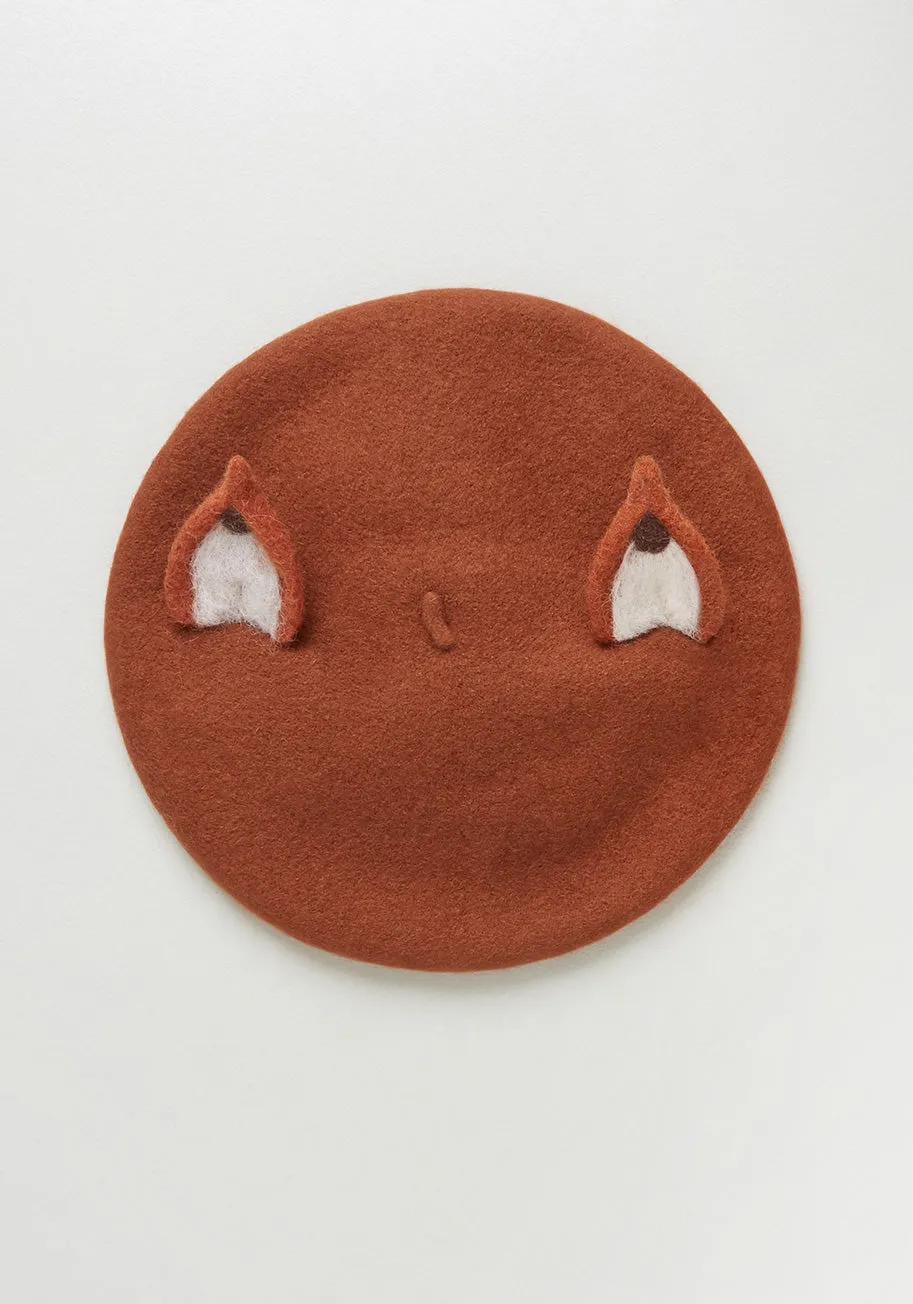 Incredibly In-fox-icated Beret sold by Modcloth
