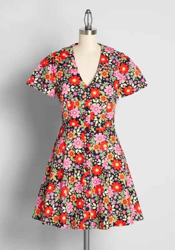 Bloom Temperature Mini Dress sold by Modcloth