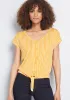 Timely Arrival Tie Waist Top sold by Modcloth