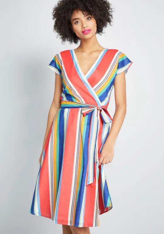 Trustworthy Wonder Wrap Dress sold by Modcloth