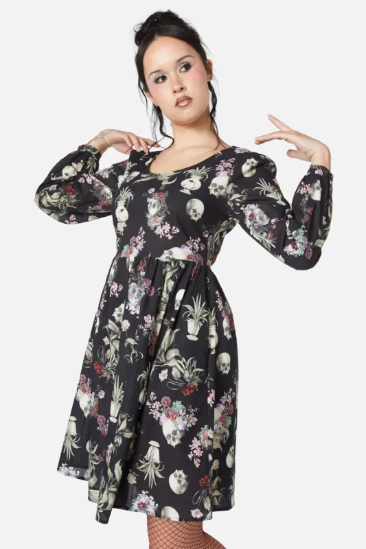 Memento Mori Printed Dress sold by Modcloth
