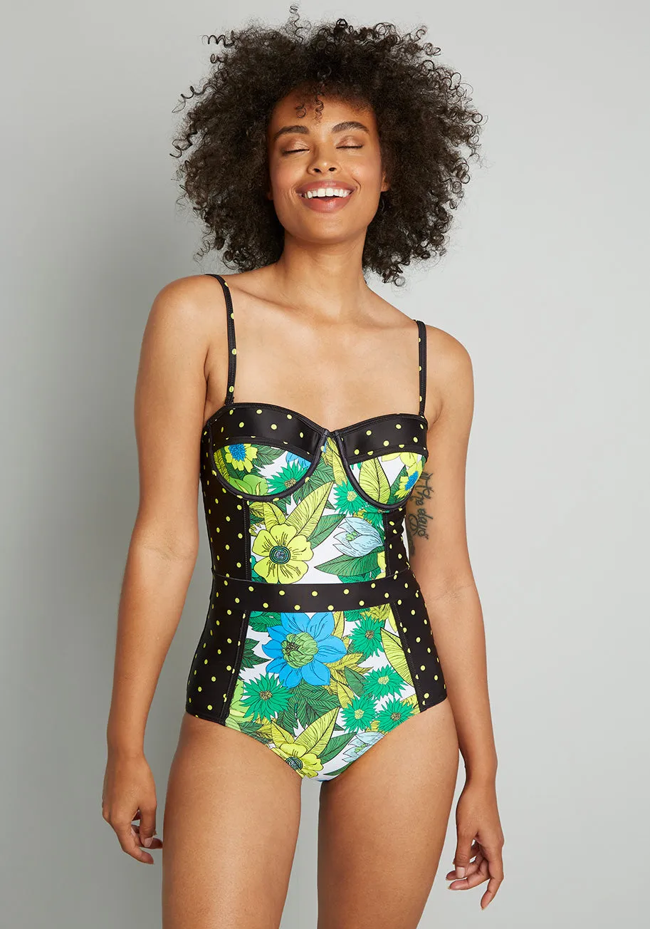 The Pippa One-Piece Swimsuit sold by Modcloth
