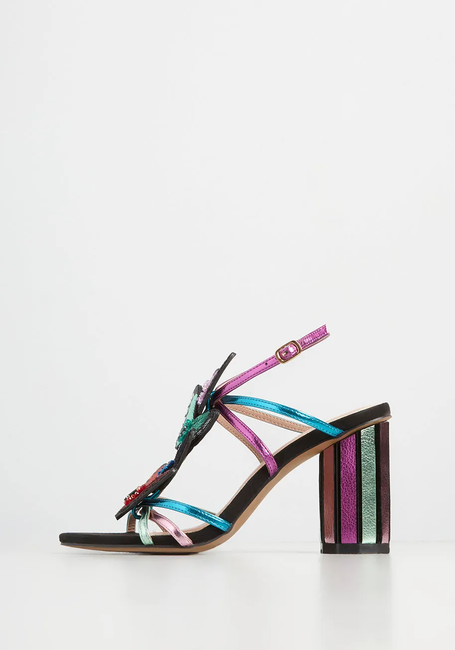 On Butterfly Lane Heeled Sandal sold by Modcloth product image thumbnail 2