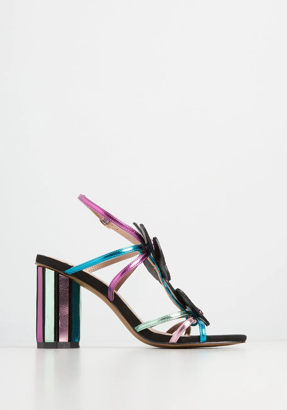 On Butterfly Lane Heeled Sandal sold by Modcloth product image thumbnail 3