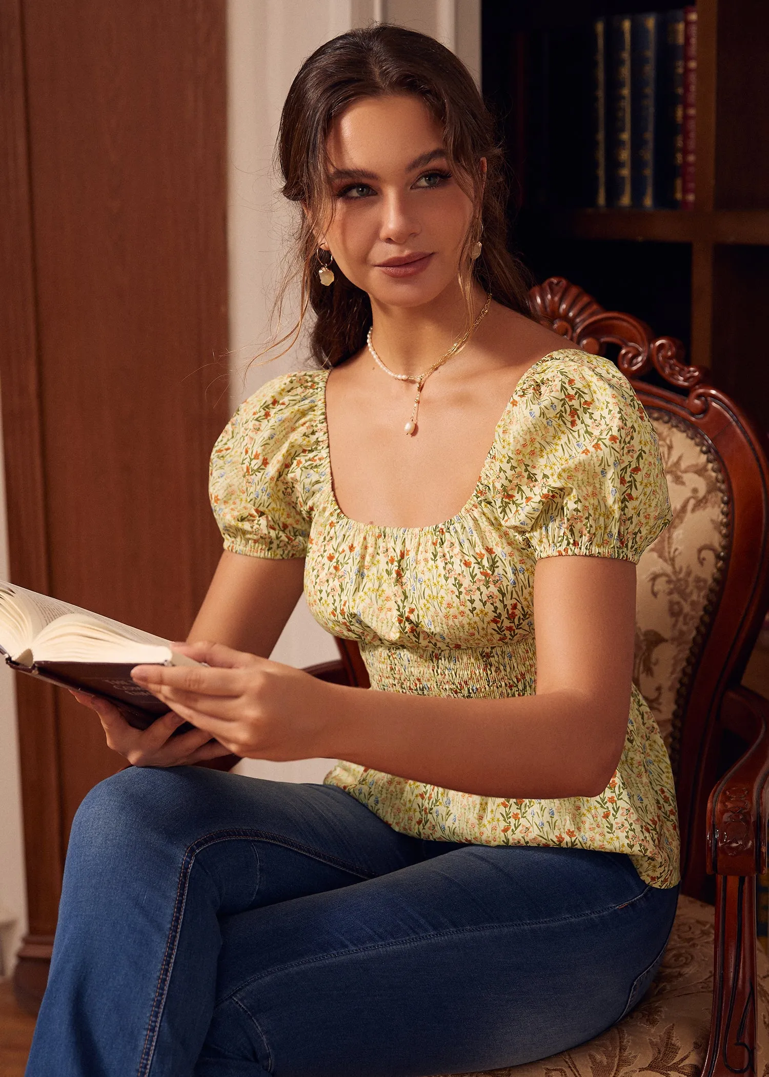 Candlelit Café Peplum Blouse sold by Modcloth product image thumbnail 5