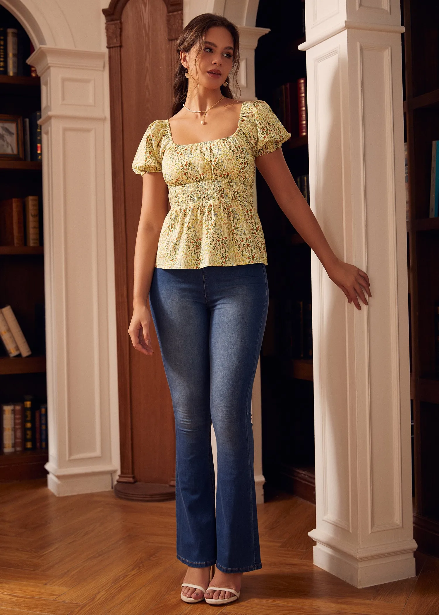 Candlelit Café Peplum Blouse sold by Modcloth product image thumbnail 4