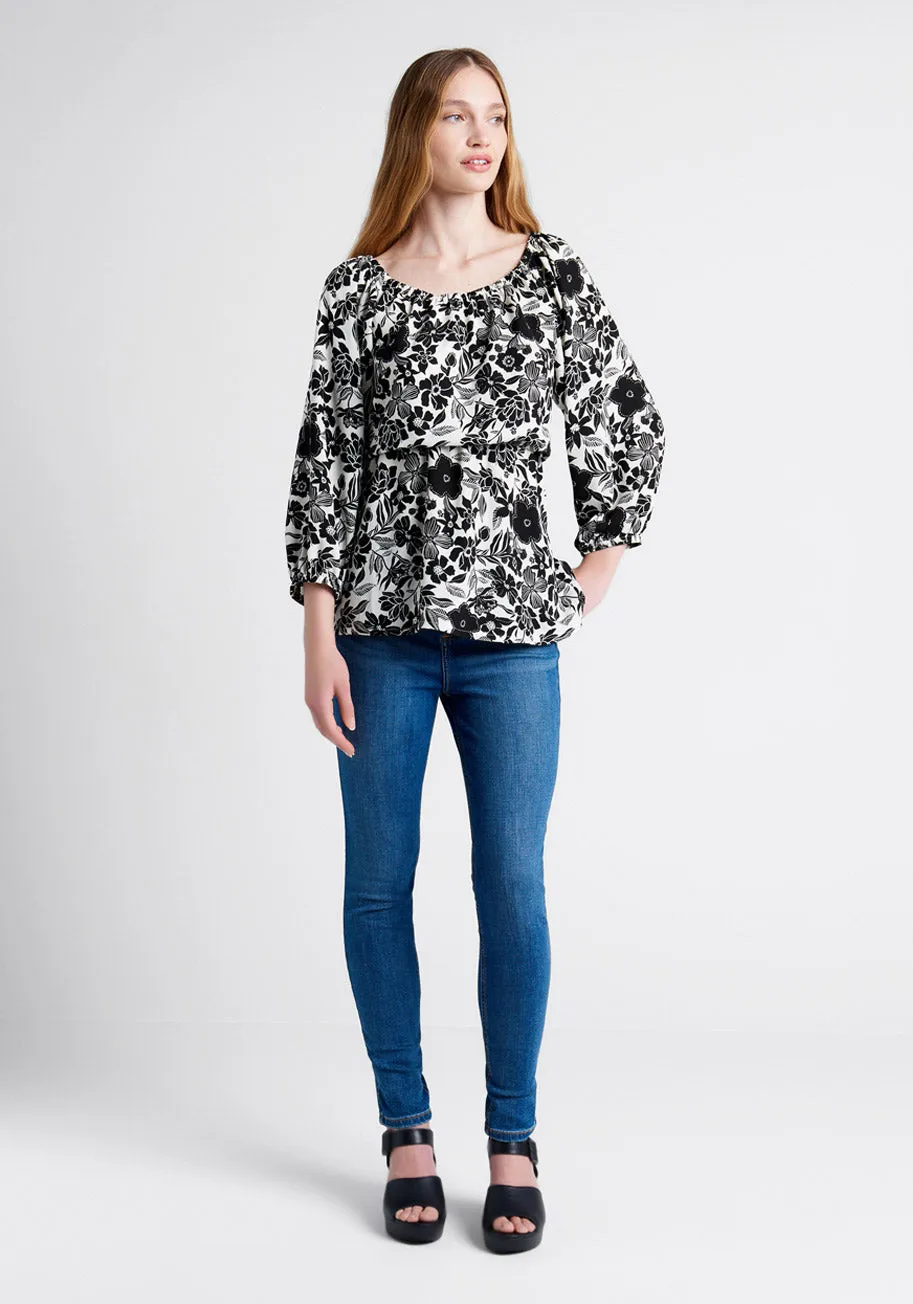 With A Light Heart Peplum Top sold by Modcloth product image thumbnail 3