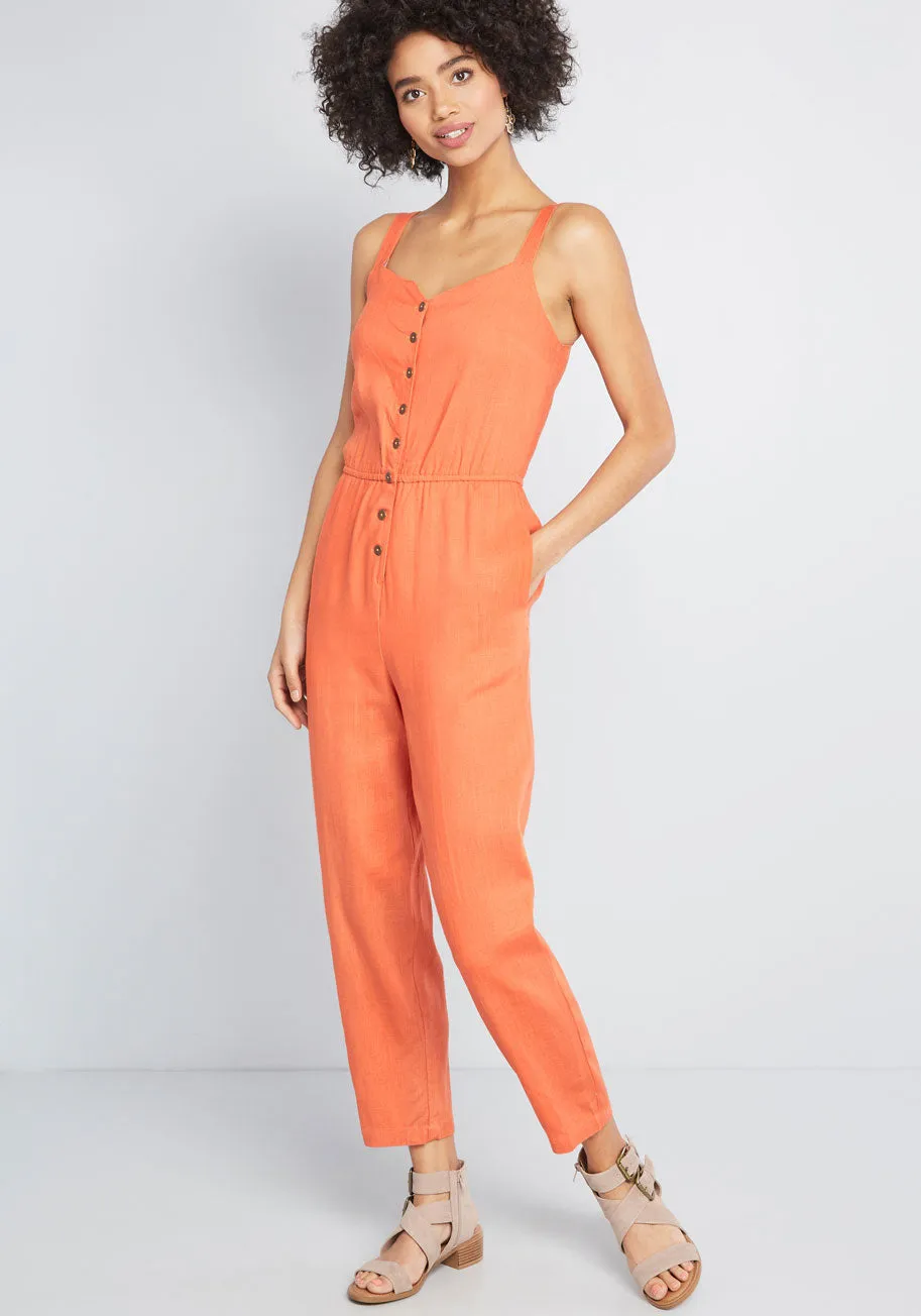 Every Waking Momentum Jumpsuit sold by Modcloth