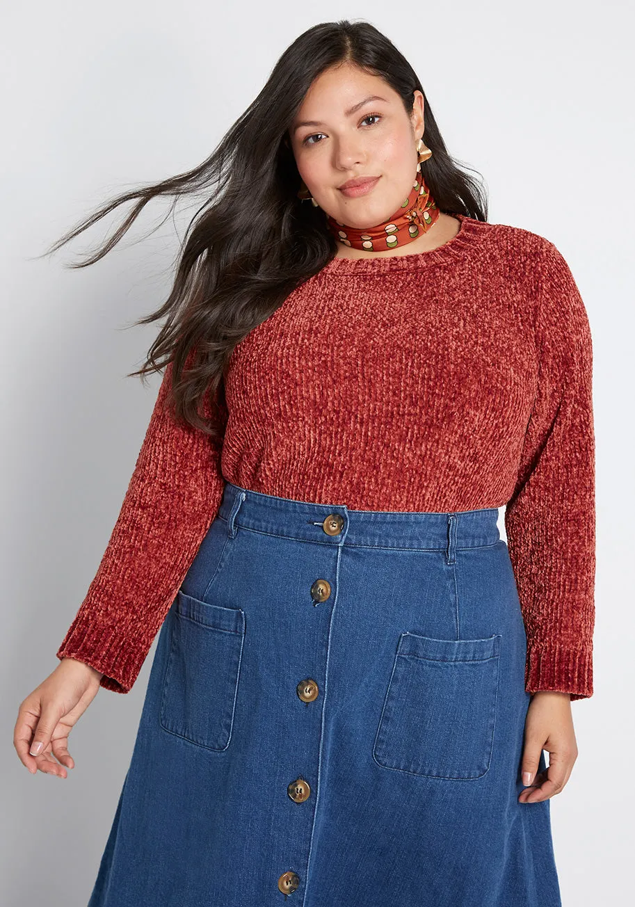 On and Soft Again Chenille Sweater sold by Modcloth product image thumbnail 5