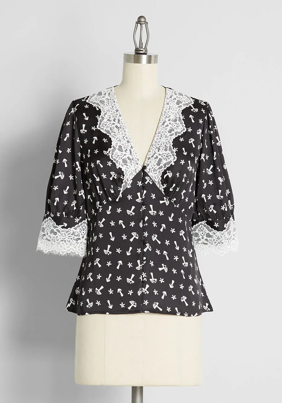 Perfectly Unpredictable Top sold by Modcloth