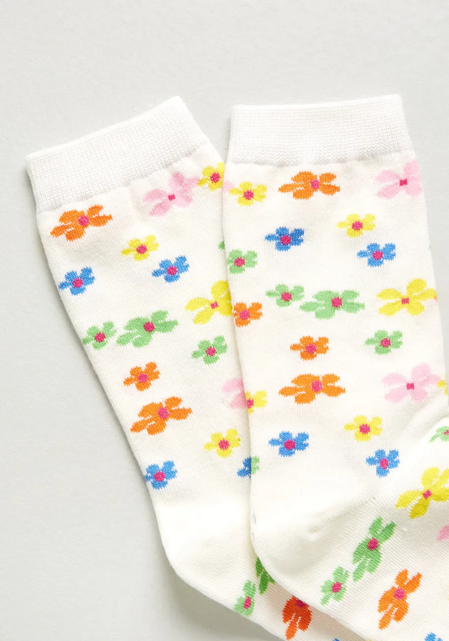 Power To The Flower Ankle Socks sold by Modcloth product image thumbnail 2