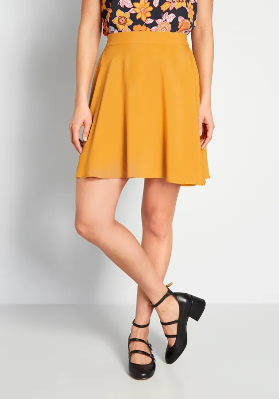 Stay Sassy A-Line Skirt sold by Modcloth