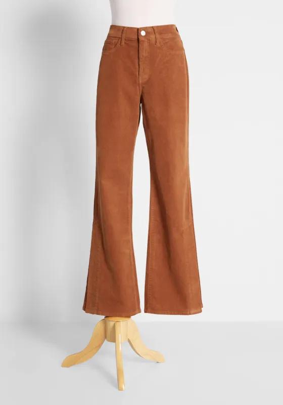 Can You Dig It Corduroy Flare Pants sold by Modcloth