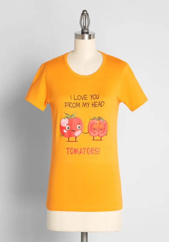 Love You To-ma-toes Graphic Tee sold by Modcloth