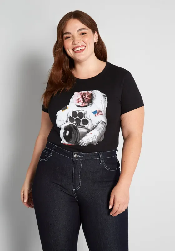Cat-stronaut Graphic Tee sold by Modcloth