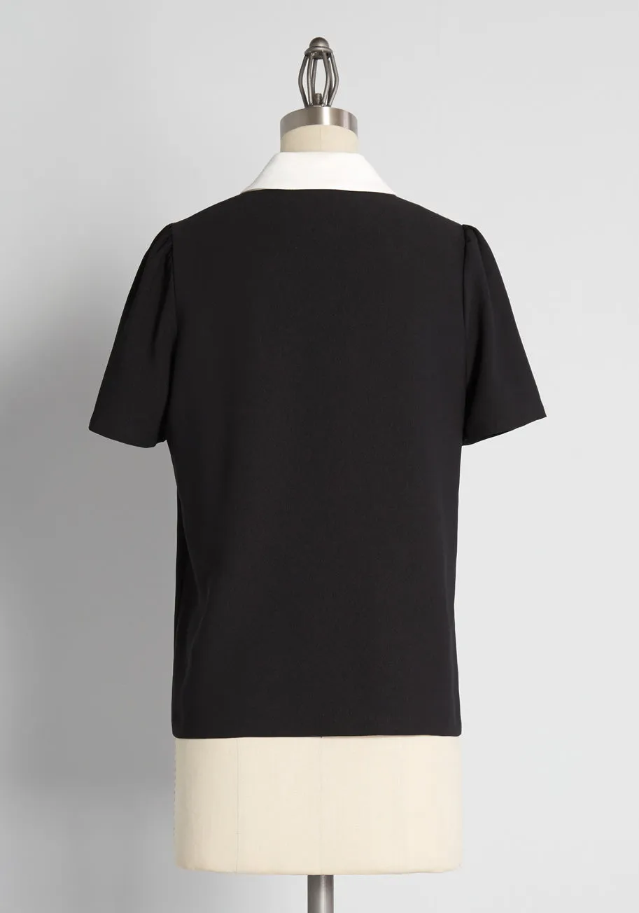 Positive First Impressions Tie-Neck Blouse sold by Modcloth product image thumbnail 2