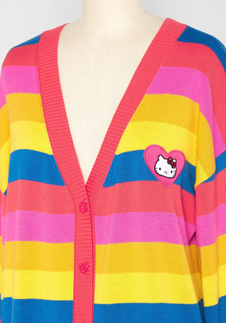 ModCloth x Hello Kitty Sweet Like Candy Oversized Cardigan sold by Modcloth product image thumbnail 4