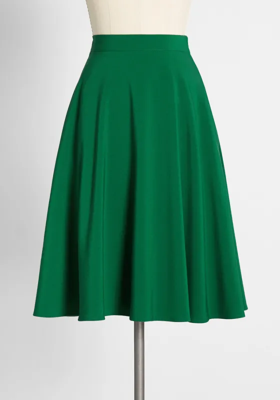 Just This Sway A-Line Skirt sold by Modcloth