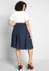 Breathtaking Tiger Lilies Midi Skirt sold by Modcloth