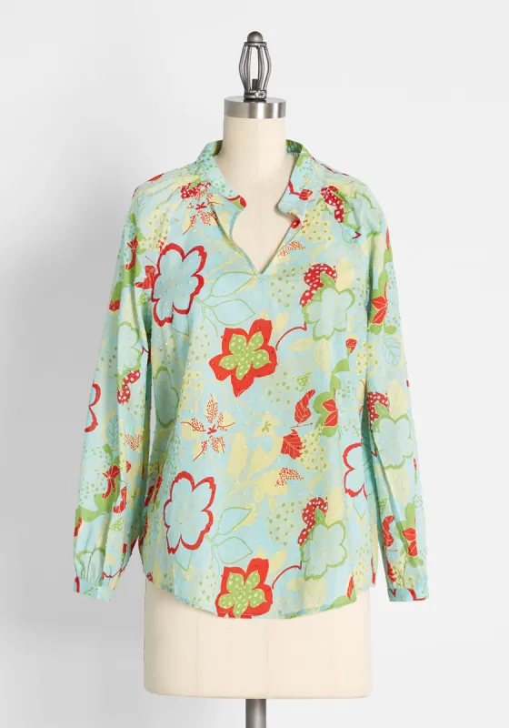 Perfectly Peasant Blouse sold by Modcloth