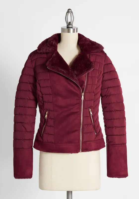 Posh and Plush Reversible Moto Jacket sold by Modcloth